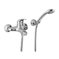 Змішувач для ванни Paffoni Nettuno due (колір - хром), з регульованим душовим гарнітуром