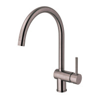 Змішувач для кухні, з поворотним виливом Paffoni Light (колір - матовий чорний нікель)