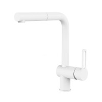 Змішувач для кухні, з витяжним виливом Paffoni Ringo (колір - білий матовий)