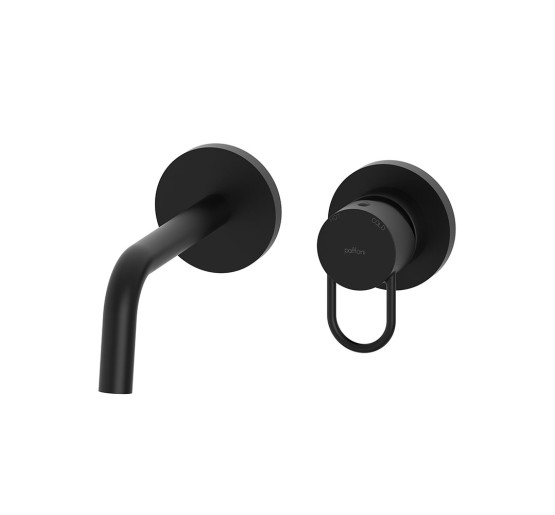 Змішувач для раковини настінний Paffoni Joker (колір - чорний матовий), вилив 178 мм