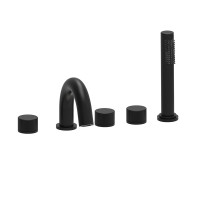 Змішувач на борт ванни Paffoni Jo (колір - чорний матовий)