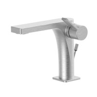 Змішувач для раковини Paffoni Rock (колір - сталь), з донним клапаном