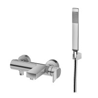 Змішувач для ванни Paffoni Tilt (колір - хром), з фіксованим душовим гарнітуром