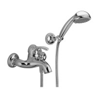 Змішувач для ванни Paffoni Flavia (колір - хром), з регульованим душовим гарнітуром