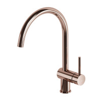 Смеситель для кухни, с поворотным изливом Paffoni Light (цвет – черный никель)