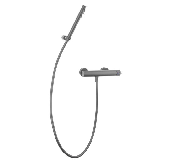 Змішувач для душу Paffoni Light (колір – Mercury Grey)