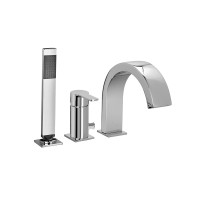 Змішувач на борт ванни Paffoni West (колір - хром), з душовим гарнітуром