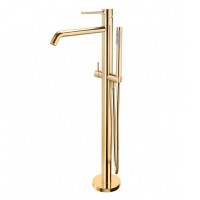 Змішувач для ванни на підлогу Paffoni Light (колір - глянцеве золото)