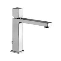 Смеситель для раковины Paffoni Elle Leva Cubo (цвет – хром), с донным клапаном