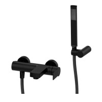 Змішувач для ванни Paffoni Tango (колір - чорний матовий), із регульованим душовим гарнітуром