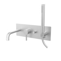 Змішувач для ванни Paffoni Light (колір - сталь)