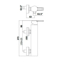 Змішувач для душу Paffoni West (колір - хром)