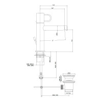 Смеситель для раковины Paffoni Joker (цвет – хром), с донным клапаном