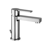 Змішувач для раковини Paffoni West (колір - хром), з донним клапаном