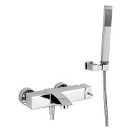 Змішувач для ванни Paffoni Level (колір - хром), з регульованим душовим гарнітуром