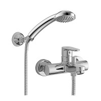 Смеситель для ванны Paffoni Green (цвет – хром), с регулируемым душевым гарнитуром.