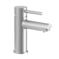 Змішувач для раковини Paffoni Stick Energy & Water Saving (колір – сталь), без донного клапана