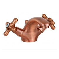 Змішувач для раковини Paffoni Iris (колір - мідь), з донним клапаном