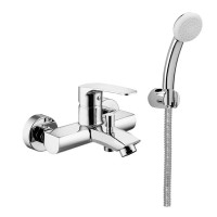 Смеситель для ванны Paffoni Lime (цвет – хром), с фиксированным душевым гарнитуром