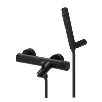 Змішувач для ванни Paffoni Jo (колір - чорний матовий), з регульованим душовим гарнітуром