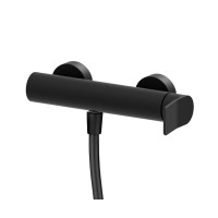 Змішувач для душу Paffoni Tilt (колір - чорний матовий), з душовим гарнітуром