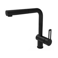 Змішувач для кухні з витяжним виливом Paffoni Ringo (колір - чорний матовий)