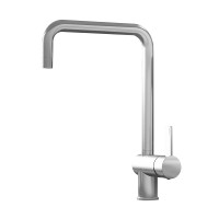 Смеситель для кухни, с поворотным изливом Paffoni Rock (цвет – сталь)