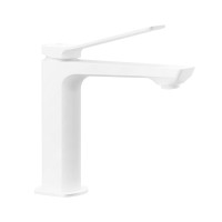 Смеситель для раковины Paffoni Tilt (цвет – белый матовый), без донного клапана