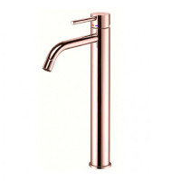 Змішувач для раковини високий Paffoni Light (колір - рожеве золото), без донного клапана
