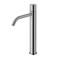 Змішувач для раковини високий Paffoni Light (колір - сталь), без донного клапана