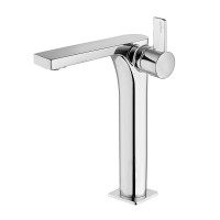 Змішувач для раковини високий Paffoni Rock (колір - хром), з донним клапаном Clic-Clac