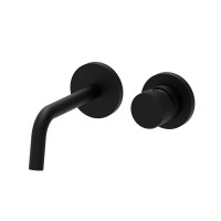 Змішувач для раковини настінний Paffoni Jo (колір - чорний матовий), вилив 178 мм