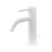 Смеситель для раковины Paffoni Light (цвет – белый матовый), с донным клапаном