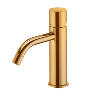 Смеситель для раковины Paffoni Light (цвет – глянцевое золото), без донного клапана