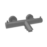 Термостат для ванны Paffoni Light (цвет – Mercury Grey)