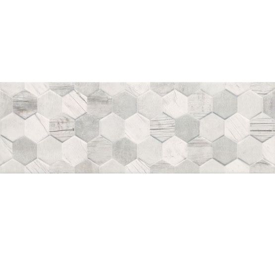 Плитка стеновая Ceramika Color Polaris Mix Hexagon RECT 250x750