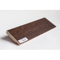 Плінтус 82x16 мм, шпон нат. дерева, венге, Lucciano