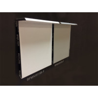 Плінтус 55x15x2400 мм, срібний, Lucciano