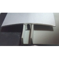 Профіль прямий + основа з ПВХ 4 - 6,5x34x2700 мм, Алюміній, Lucciano