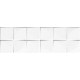 Плитка стеновая Ceramika Konskie White Glossy Quadra RECT 250x750x9