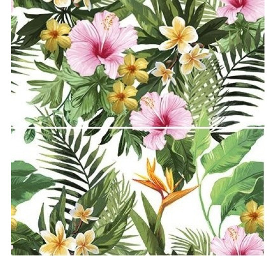 Декор Ceramika Konskie Tropical Flowers 2-елементний RECT 300x600x8,5