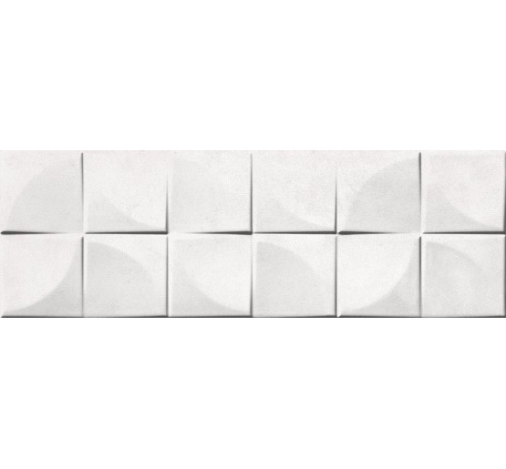 Плитка стеновая Ceramika Color Quadra White 25x75 код 2897