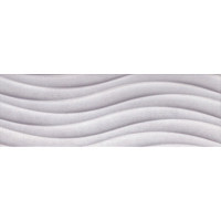 Плитка стеновая Ceramika Konskie Milano Soft Grey Wave 250x750x9