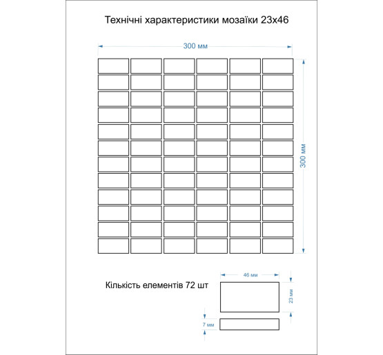 Мозаика MI7 23460119C Lapislazzuli 300x300x7 Котто Керамика