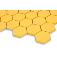 Мозаика H 6025 Hexagon Dark Yellow 295x295x9 Котто Керамика