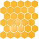 Мозаика H 6025 Hexagon Dark Yellow 295x295x9 Котто Керамика