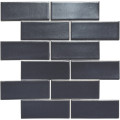 Мозаика BRICK B 6022 Grafit Black 300x300х9 Котто Керамика