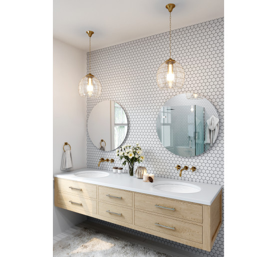 Мозаика H 6024 Hexagon White 295x295x9 Котто Керамика