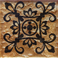 Вставка Tako GTP 73016 Venus Brown Brocade S1 73х73х8 Котто Керамика