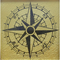 Вставка Tako GTР 73008 Compass Beige Gold 73х73х8 Котто Кераміка